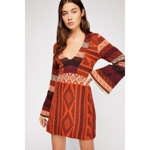 Free People Patchwork Sweater Dress